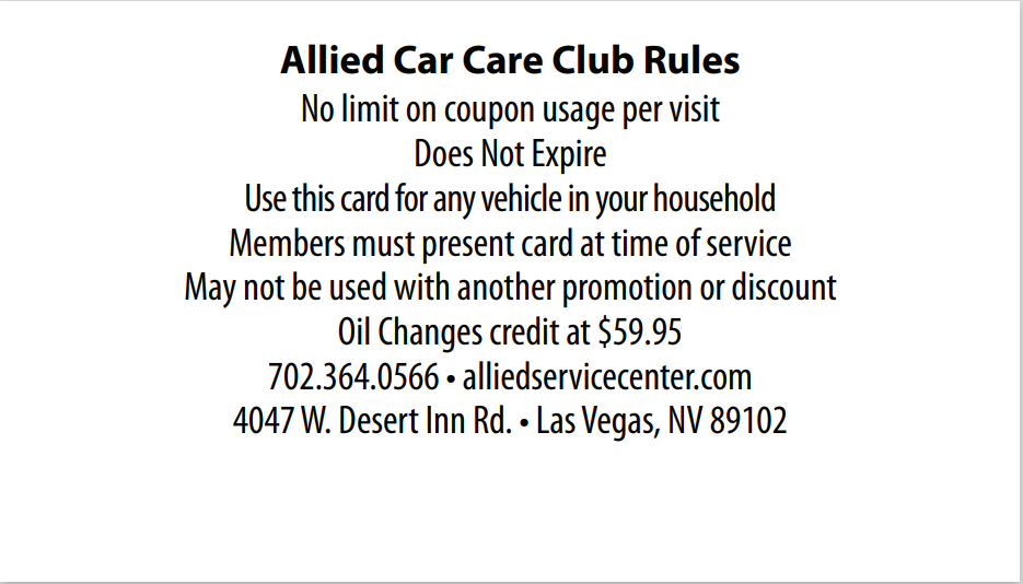 Allied Club Card - Platinum